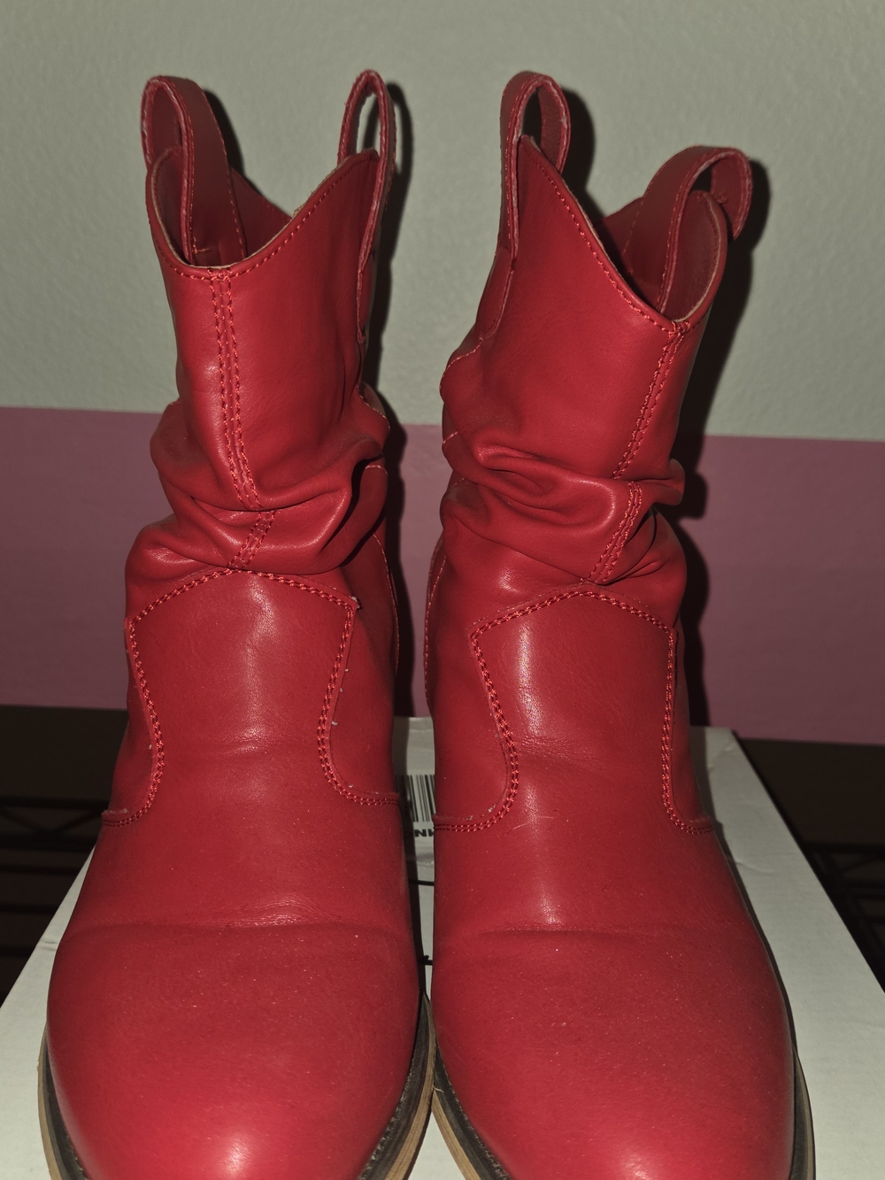 Women’s Red Western-Inspired Boots